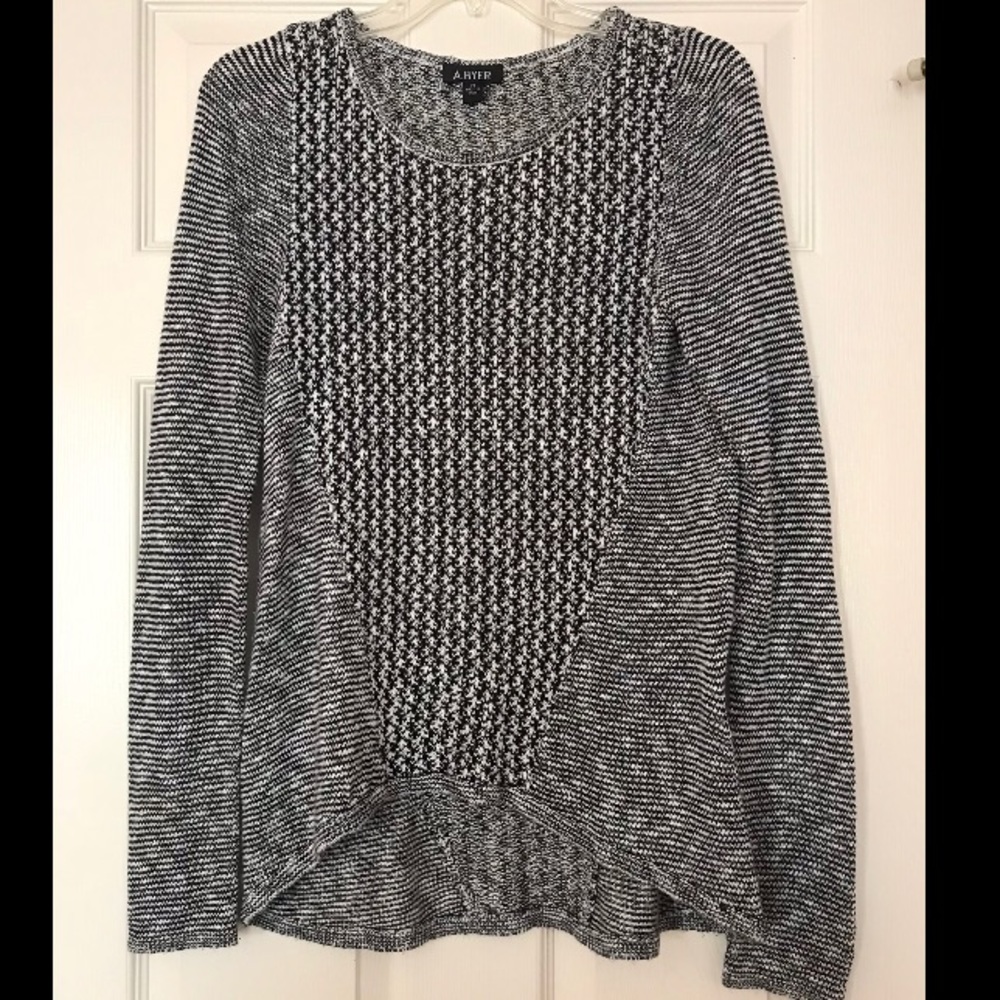 Black and white sweater